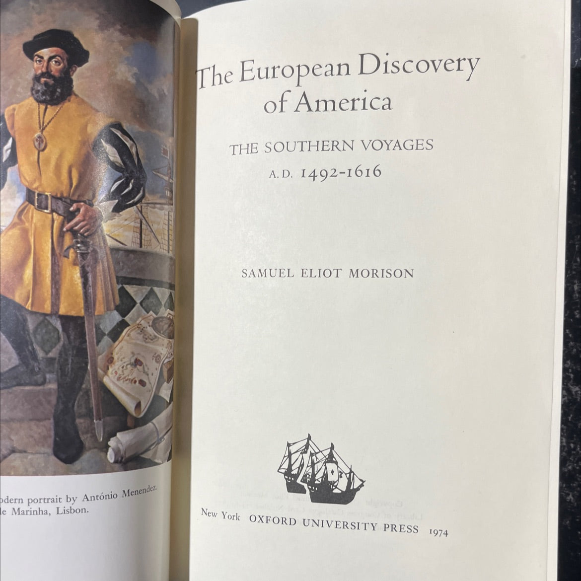 the european discovery of america the southern voyages a. d. 1492-1616 book, by samuel eliot morison, 1974 Hardcover image 2