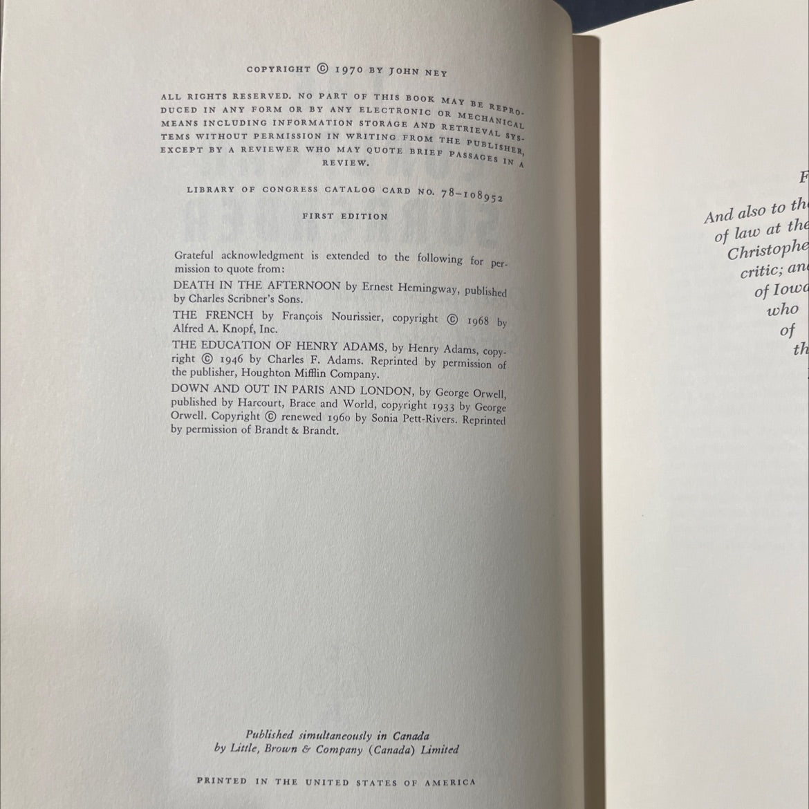 the european surrender book, by john ney, 1970 Hardcover image 3