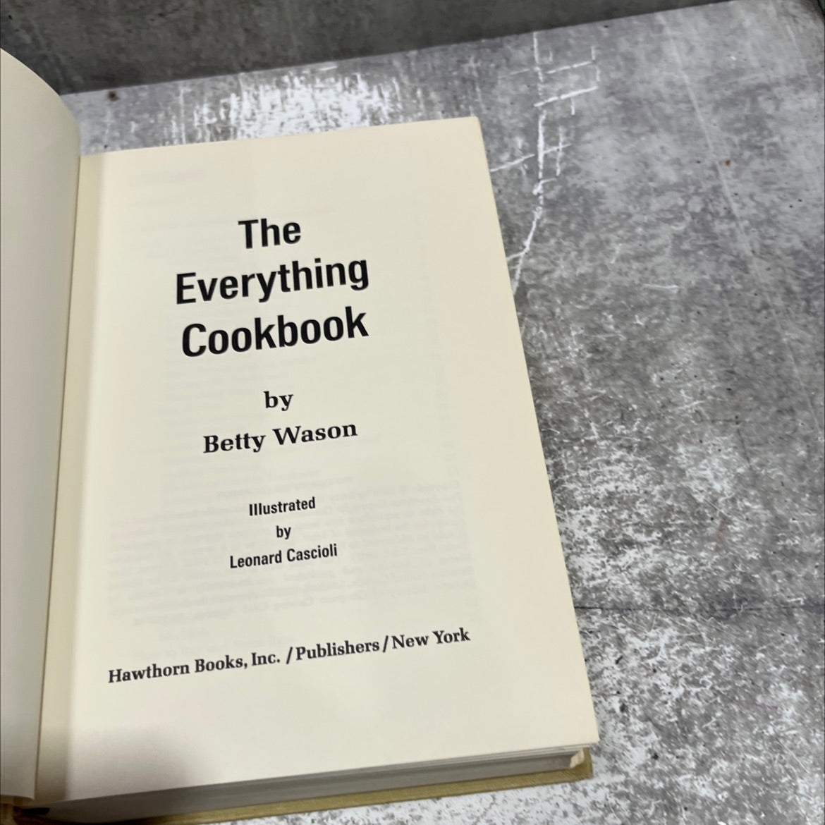 the everything cookbook book, by Betty Wason, 1970 Hardcover image 2