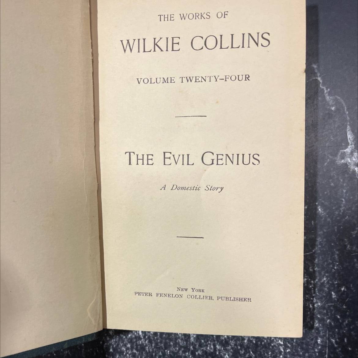 the evil genius a domestic story book, by wilkie collins, 1970 Hardcover image 3