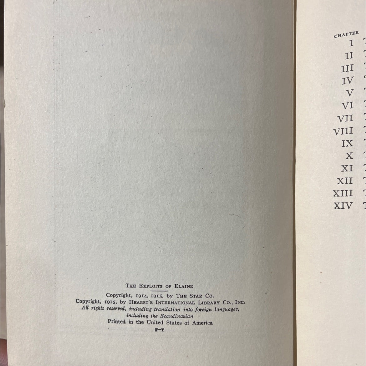 the exploits of elaine book, by arthur b. reeve, 1915 Hardcover image 3