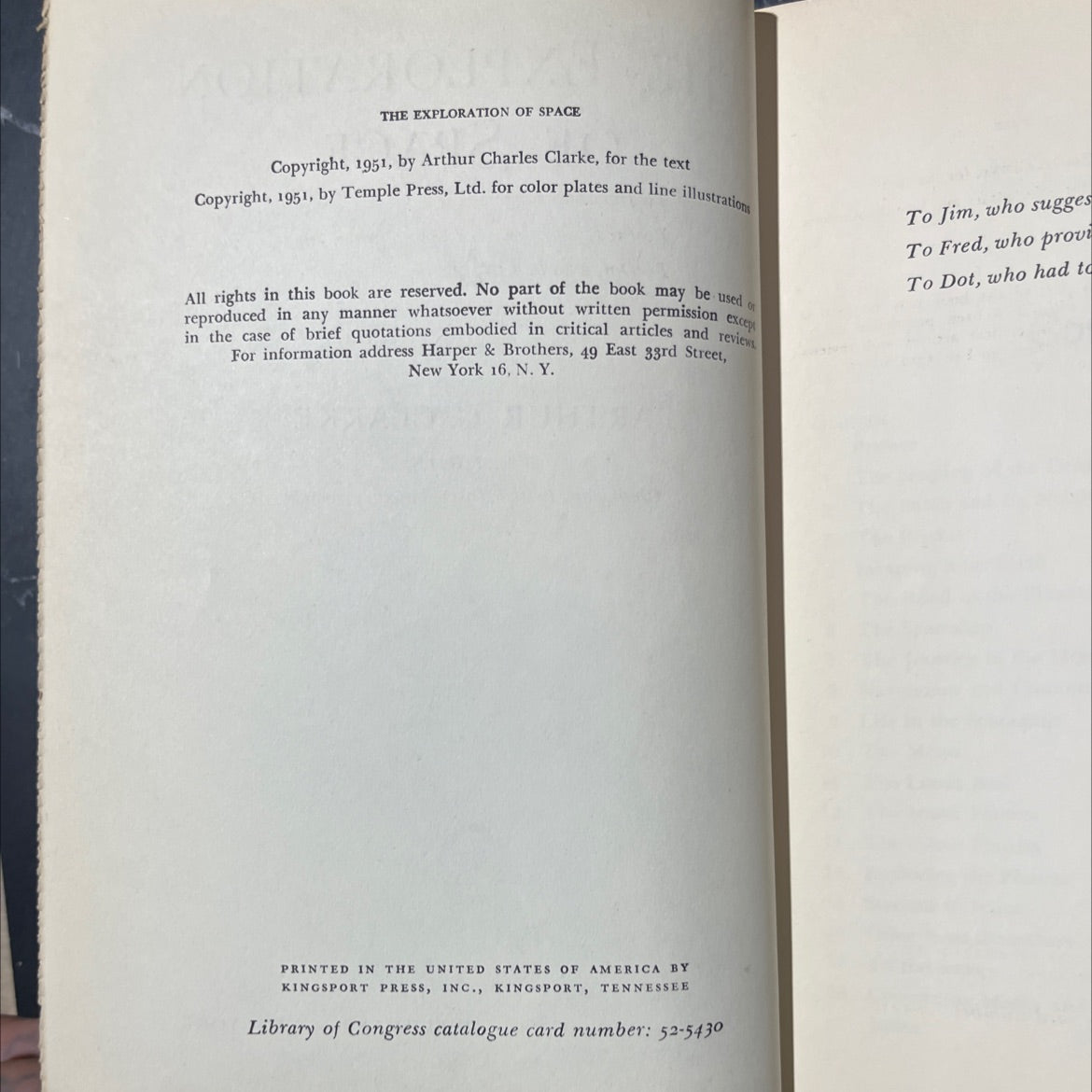 the exploration of space book, by arthur c. clarke, 1951 Hardcover image 3