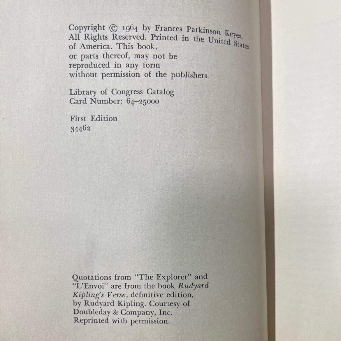 the explorer book, by frances parkinson keyes, 1964 Hardcover image 3