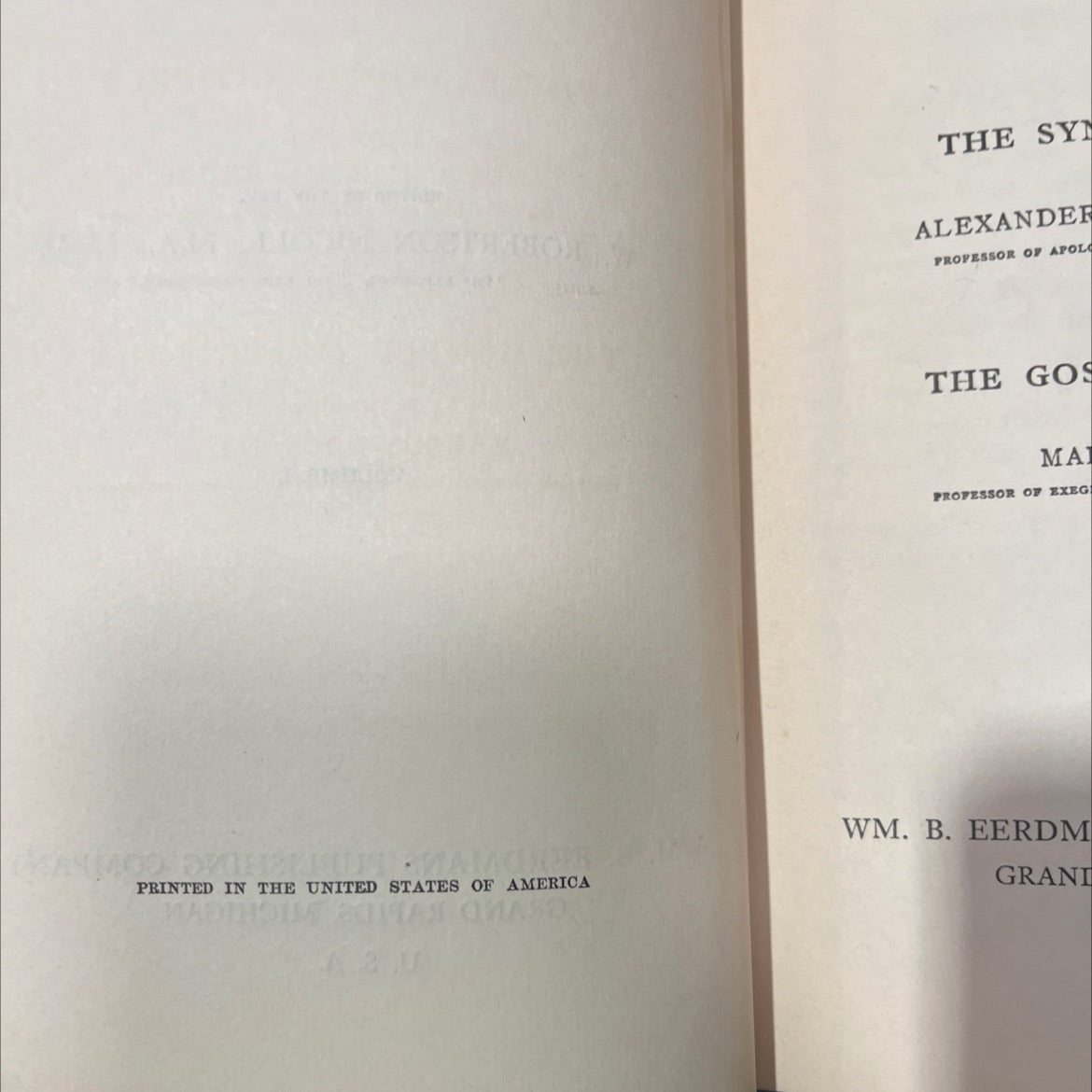 the expositor's greek testament i the synoptic gospels book, by alexander balmain bruce, d.d., 1970 Hardcover image 3