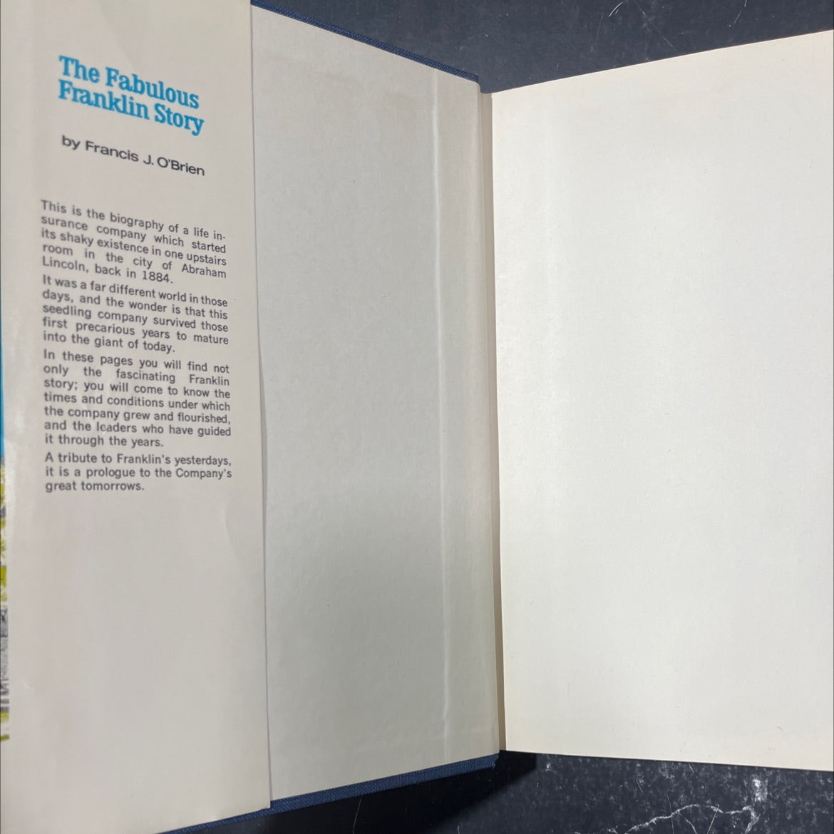 the fabulous franklin story the history of the franklin life insurance company book, by francis j. o'brien, 1972 image 4