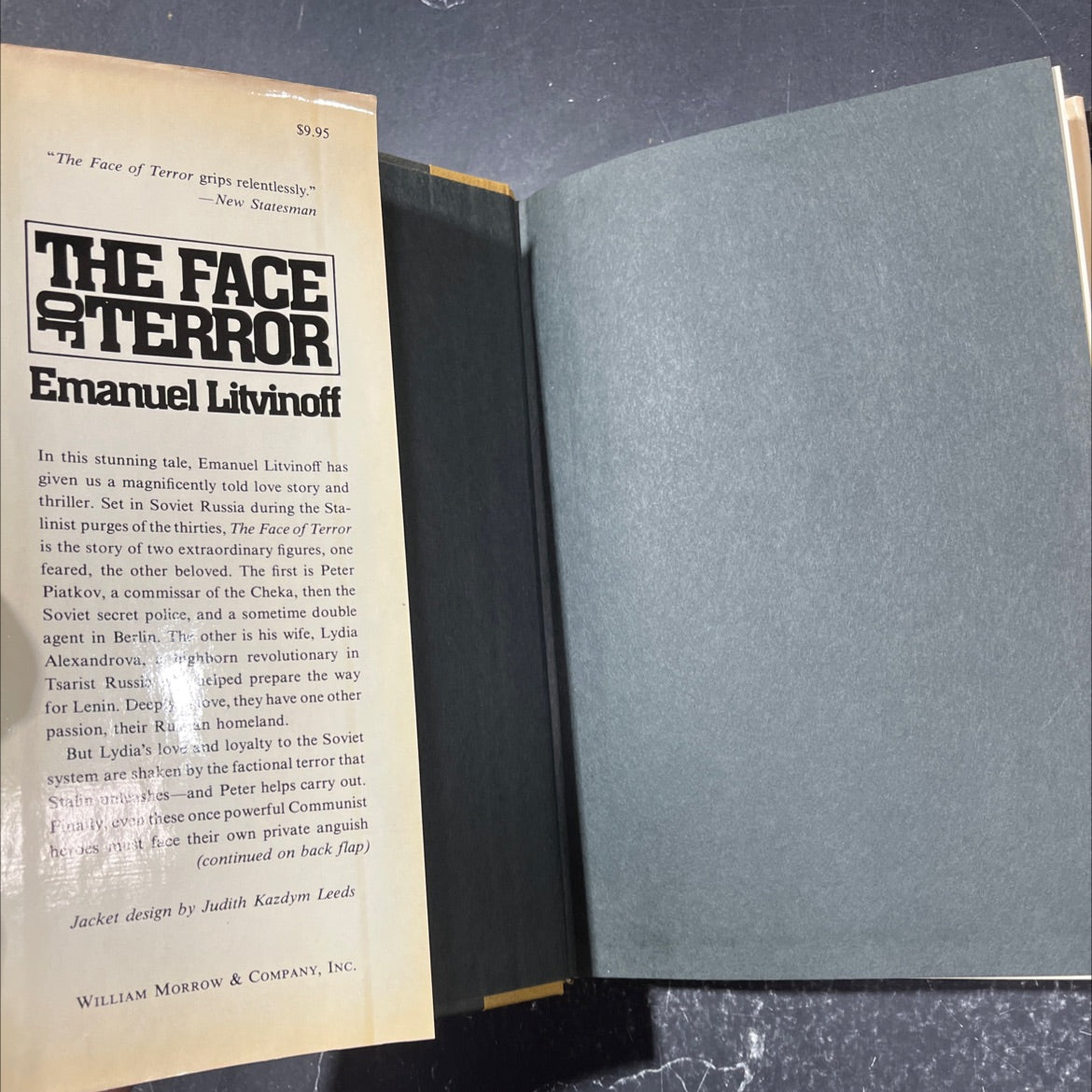 the face of terror book, by Emanuel Litvinoff, 1978 Hardcover image 4