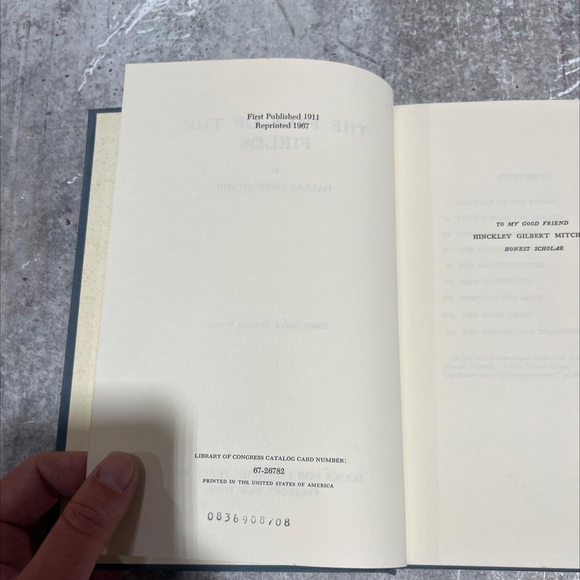the face of the fields book, by dallas lore sharp, 1967 Hardcover image 3