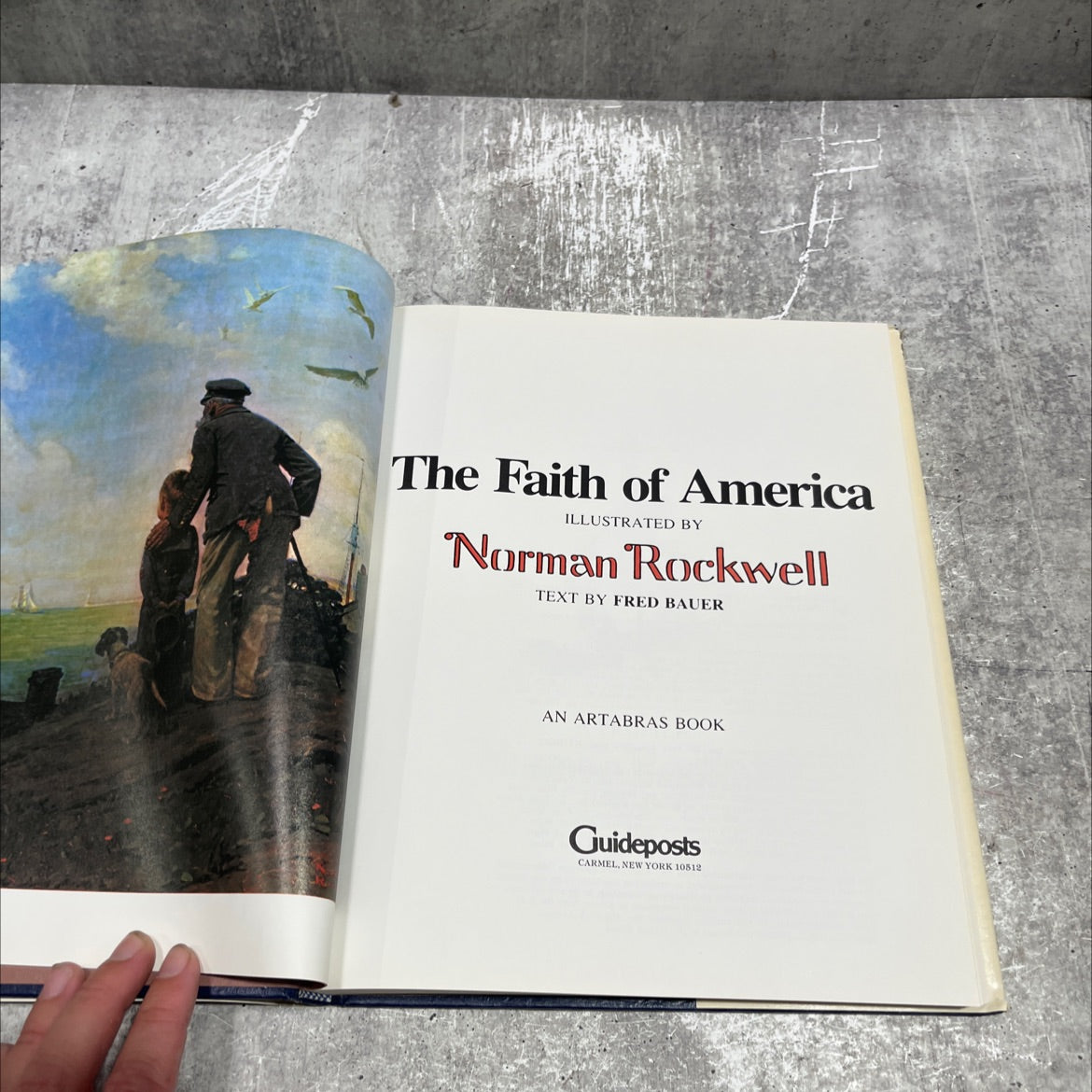 the faith of america book, by fred bauer, 1980 Hardcover image 2