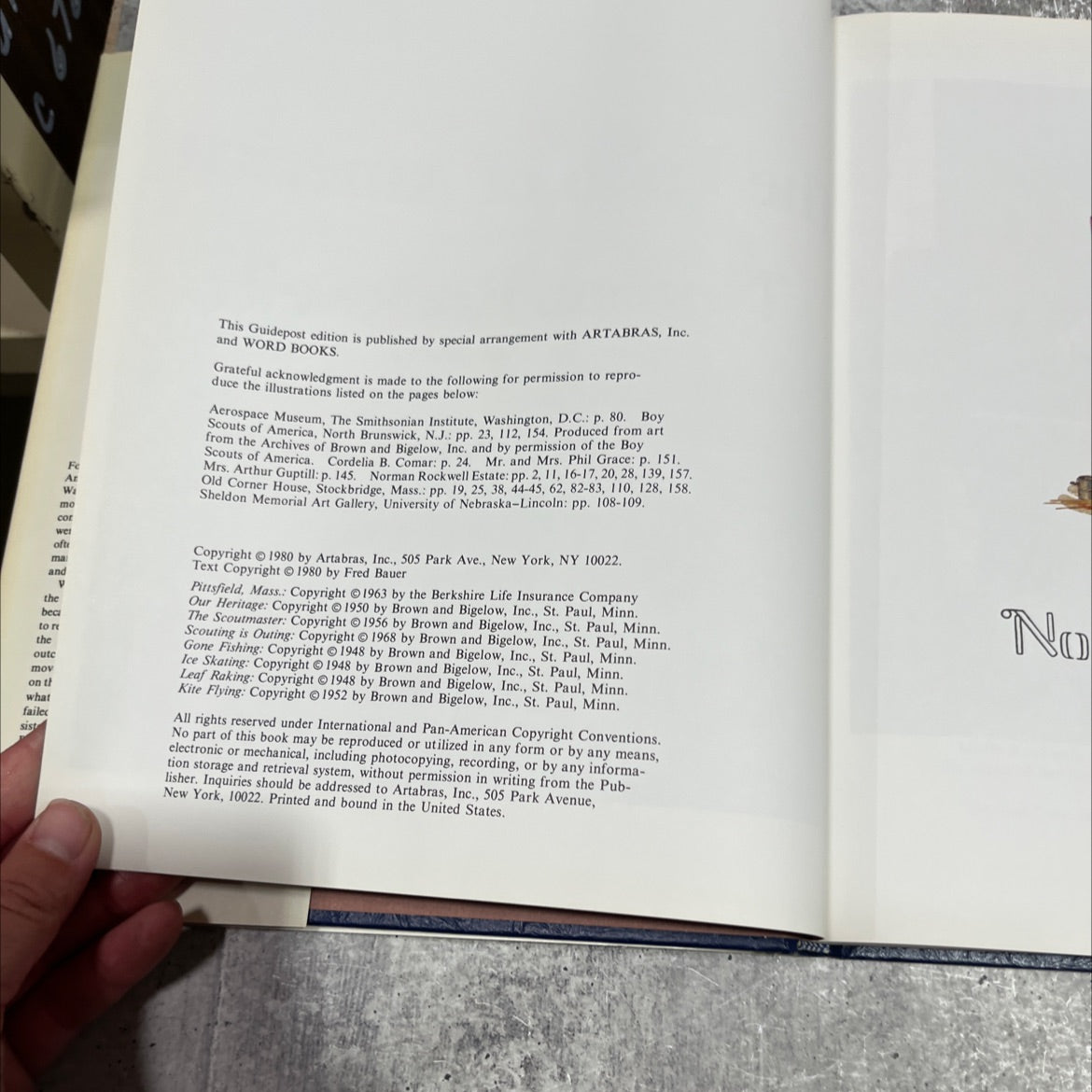 the faith of america book, by fred bauer, 1980 Hardcover image 3