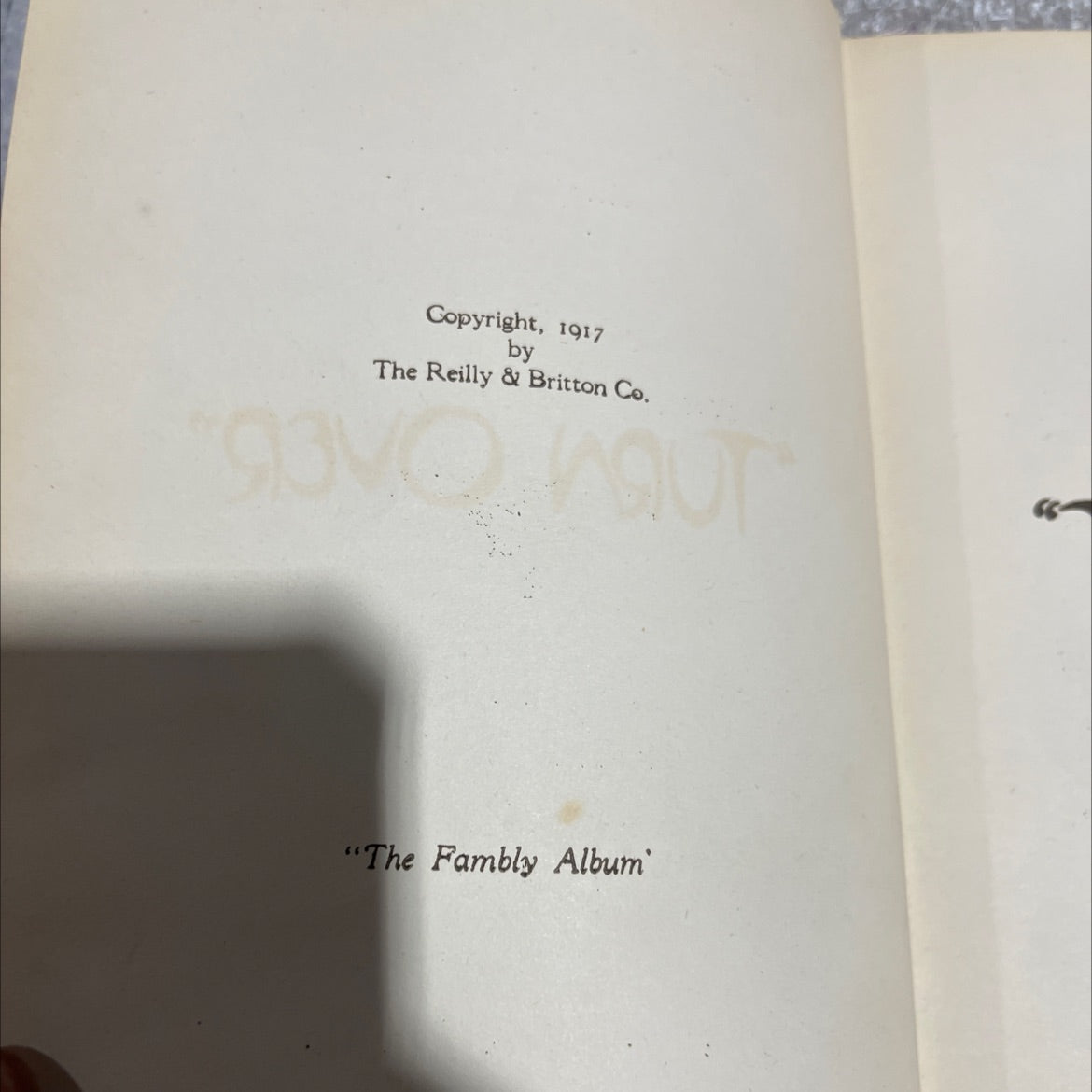 the fambly album book, by rebecca sparks peters, 1917 Hardcover image 3