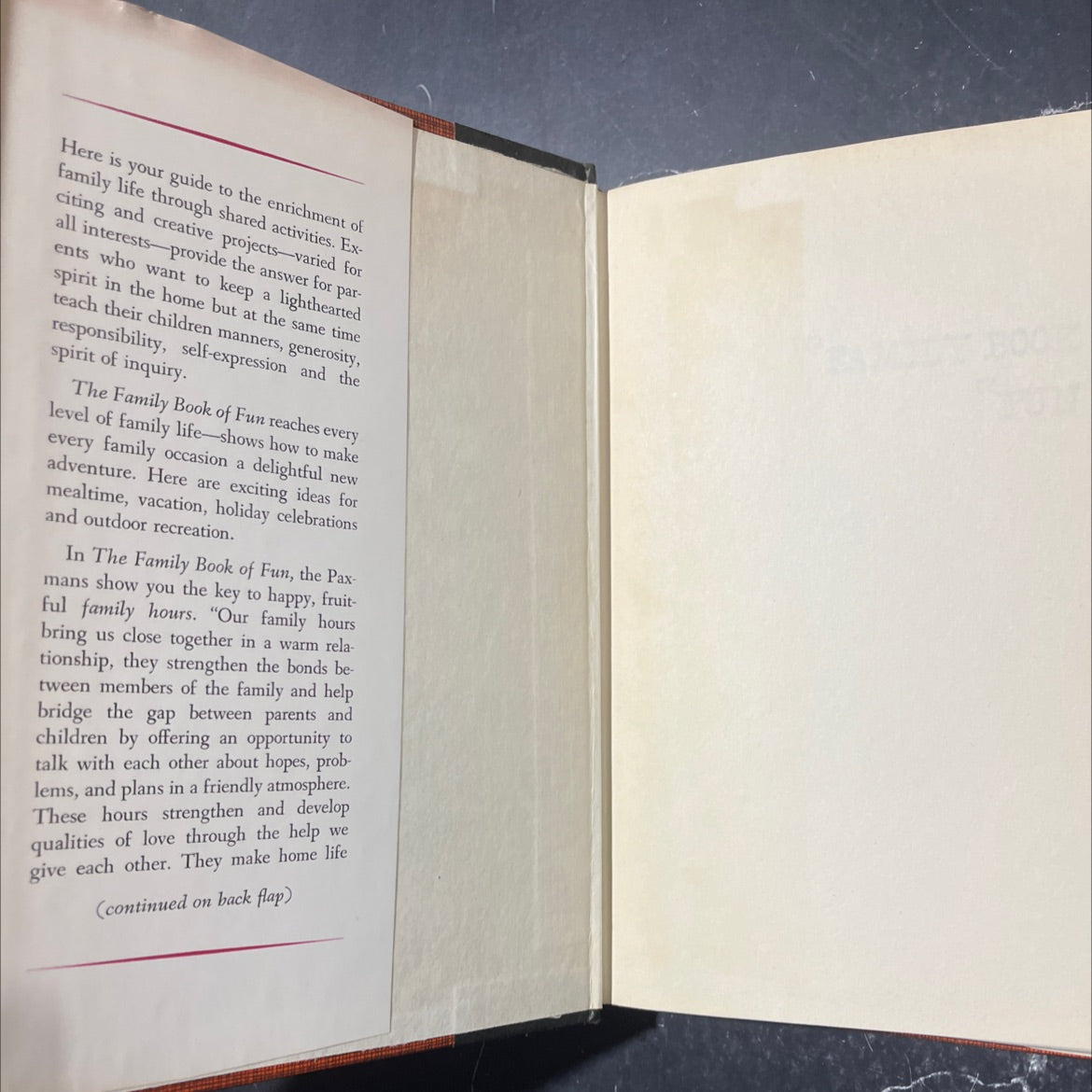 the family book of fun book, by Shirley Brockbank Paxman, Monroe J. Paxman, 1962 Hardcover image 4
