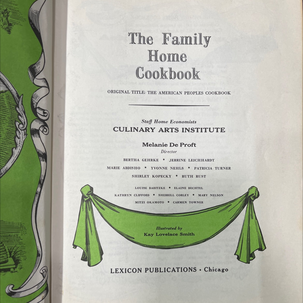 the family home cookbook book, by staff home economists culinary arts institute, 1973 Hardcover image 2