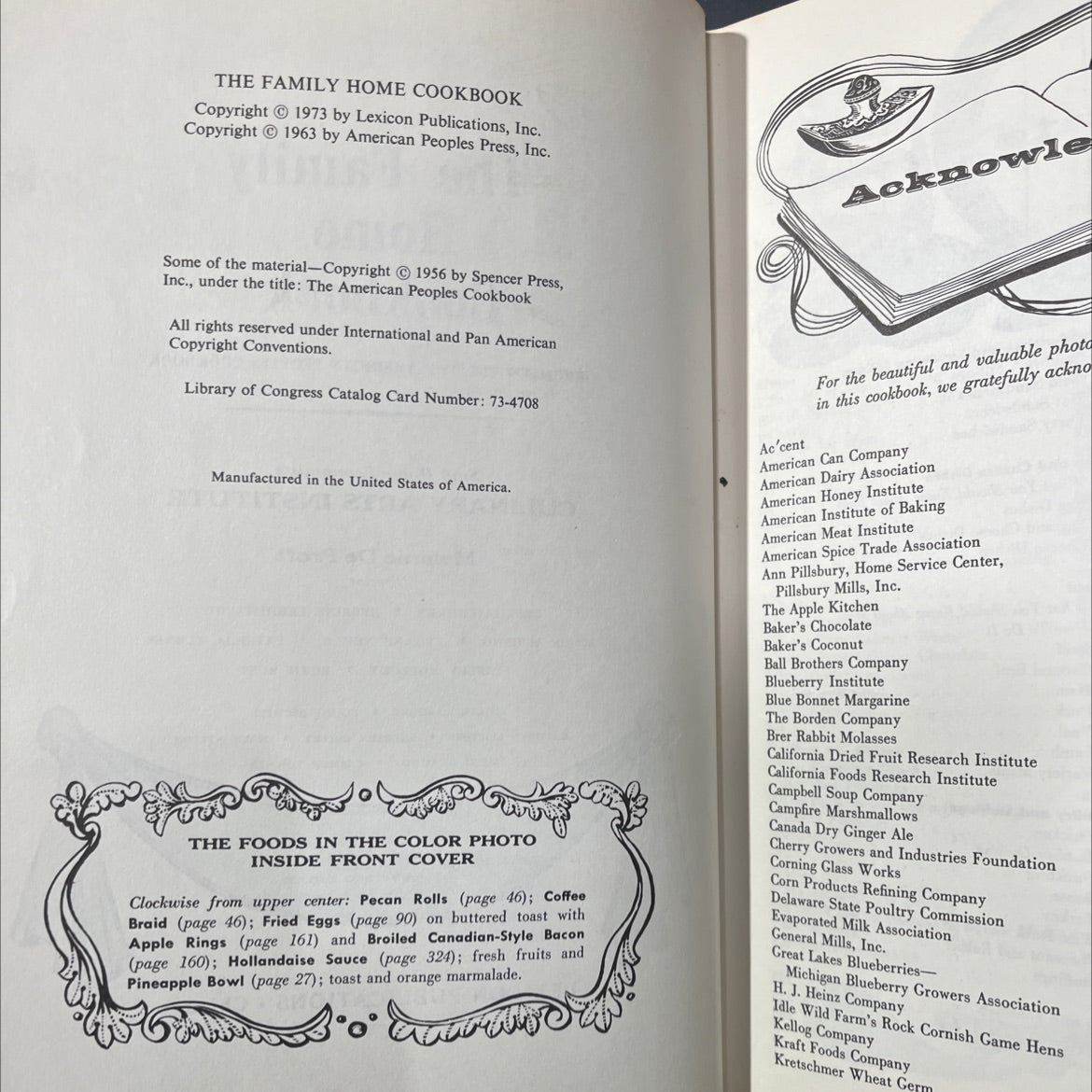 the family home cookbook book, by staff home economists culinary arts institute, 1973 Hardcover image 3