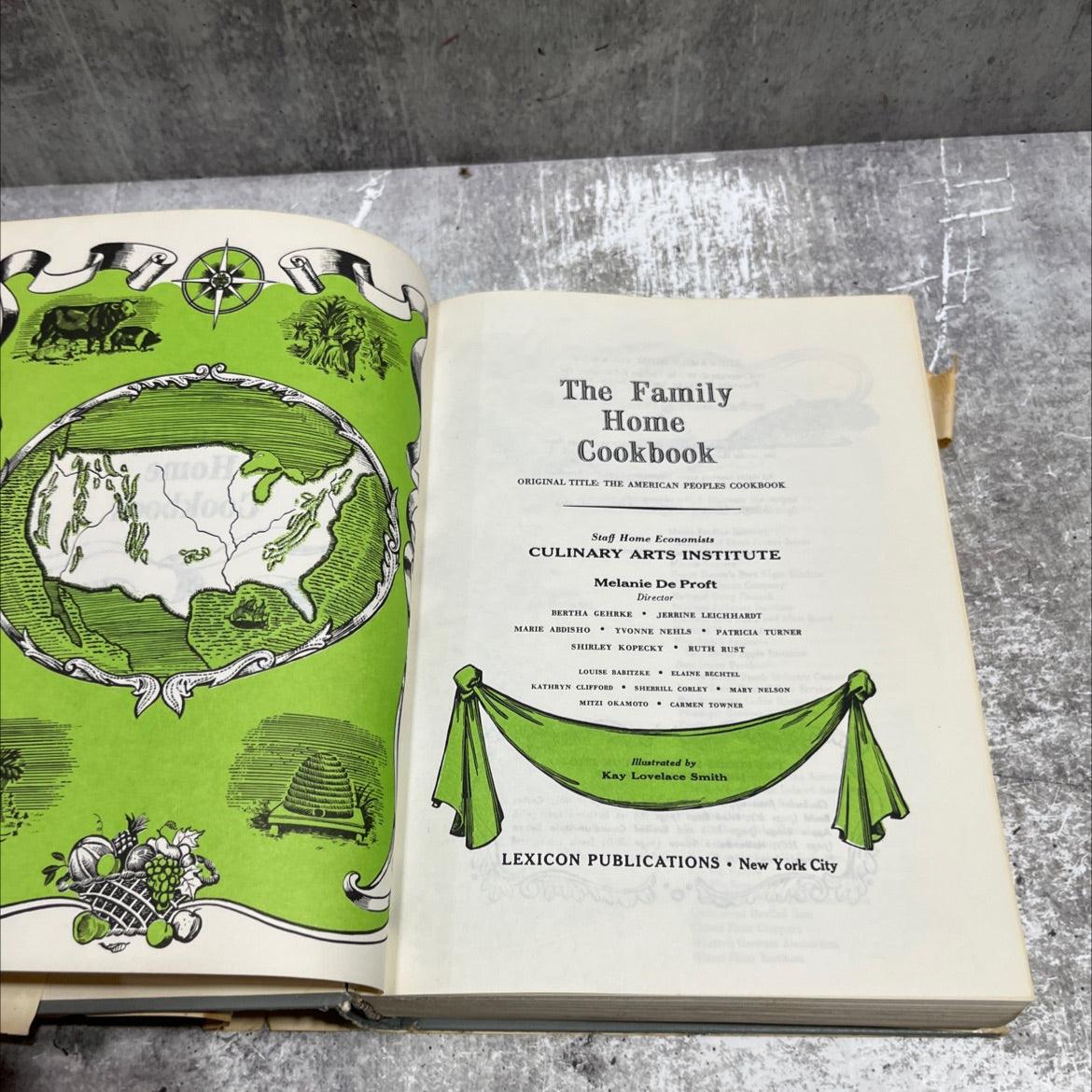 the family home cookbook book, by staff home economists culinary arts institute, 1973 Hardcover image 2
