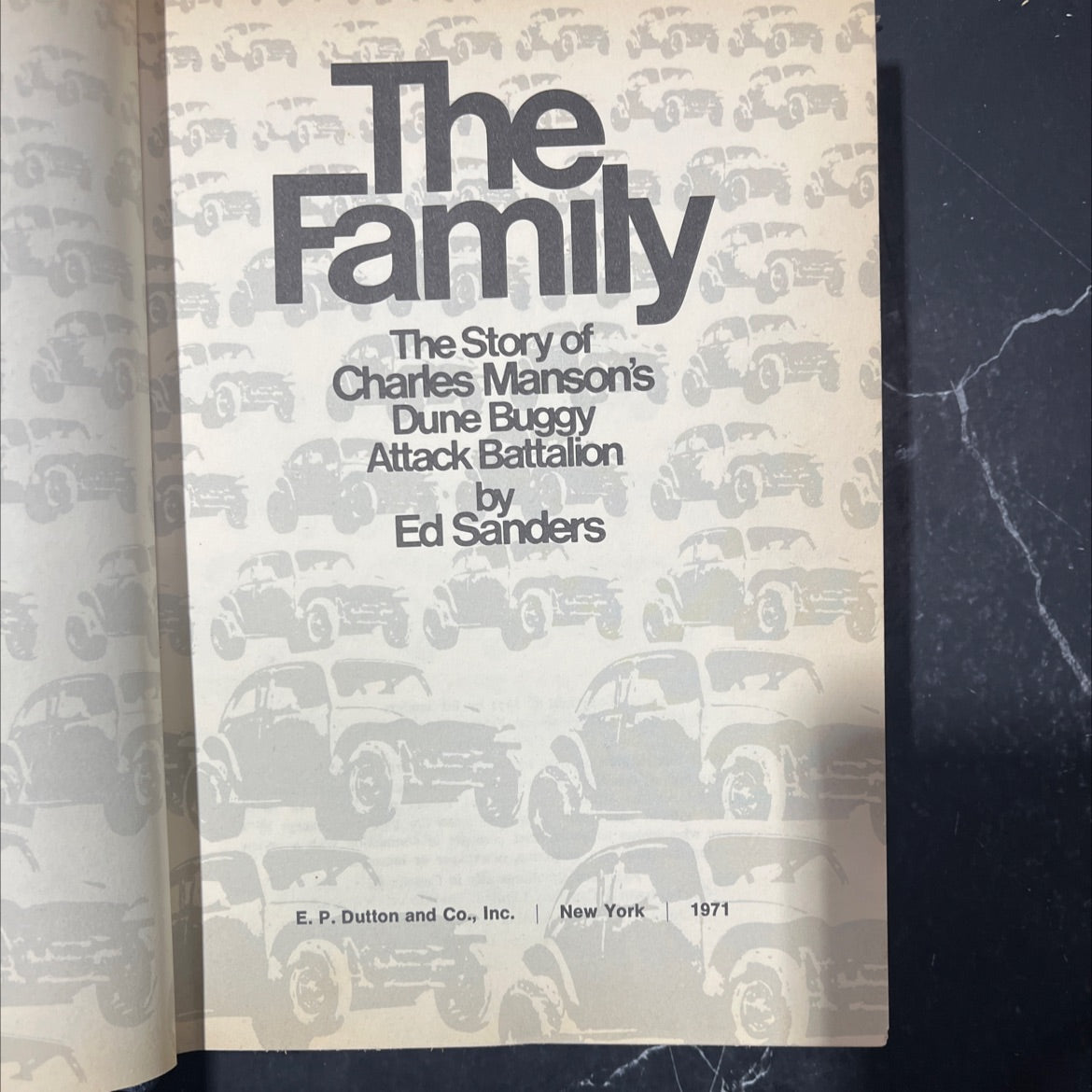 the family the story of charles manson's dune buggy attack battalion book, by ed sanders, 1971 Hardcover, First image 2