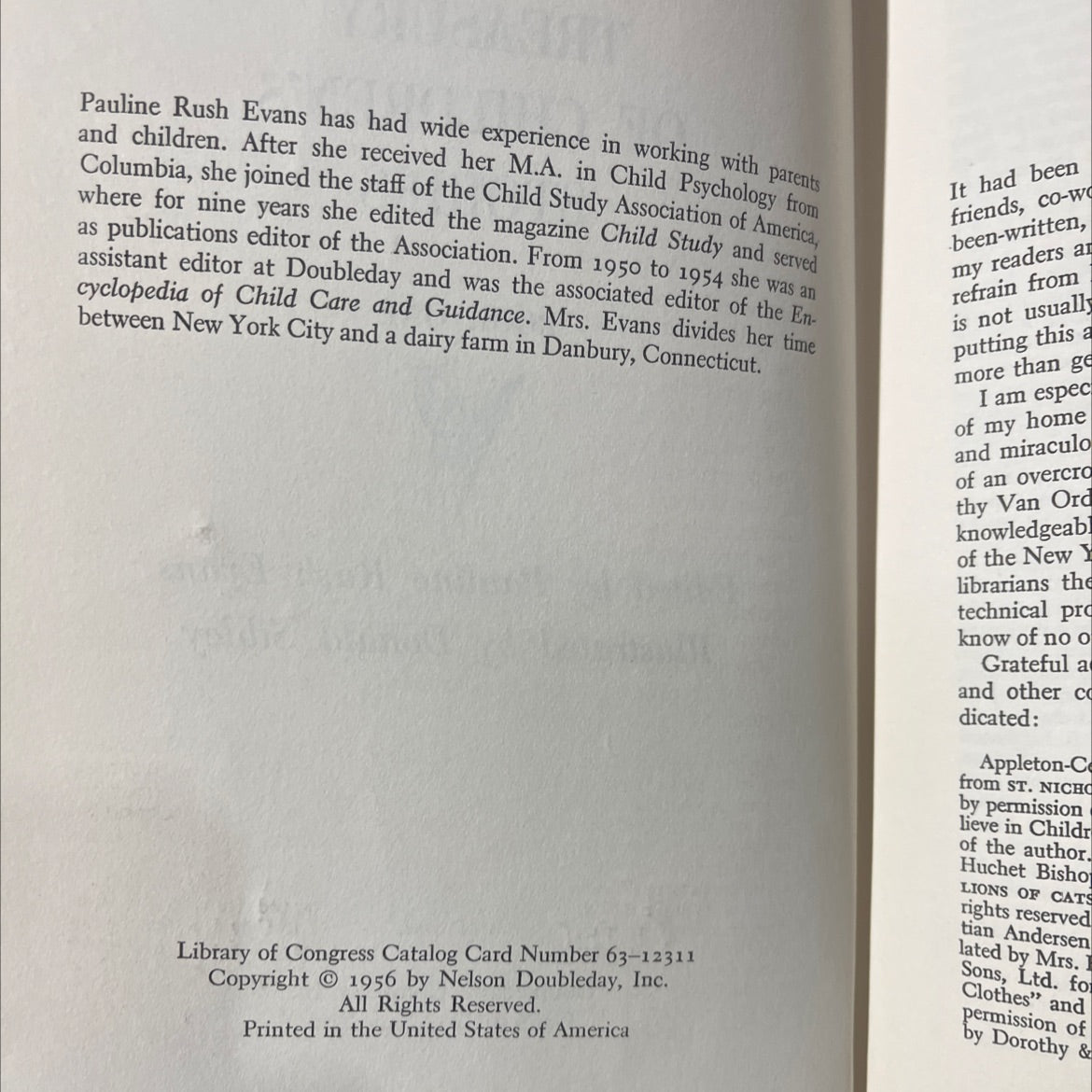 the family treasury of children's stories book one book, by Pauline Rush Evans, 1956 Hardcover image 3