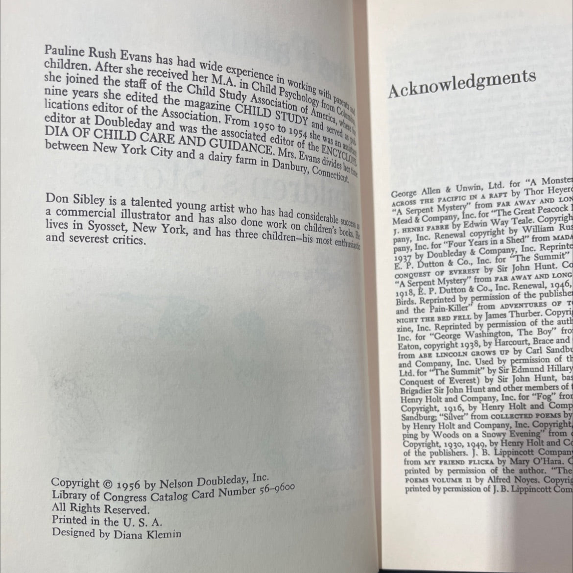the family treasury of children's stories book, by pauline rush evans, 1956 Hardcover image 3