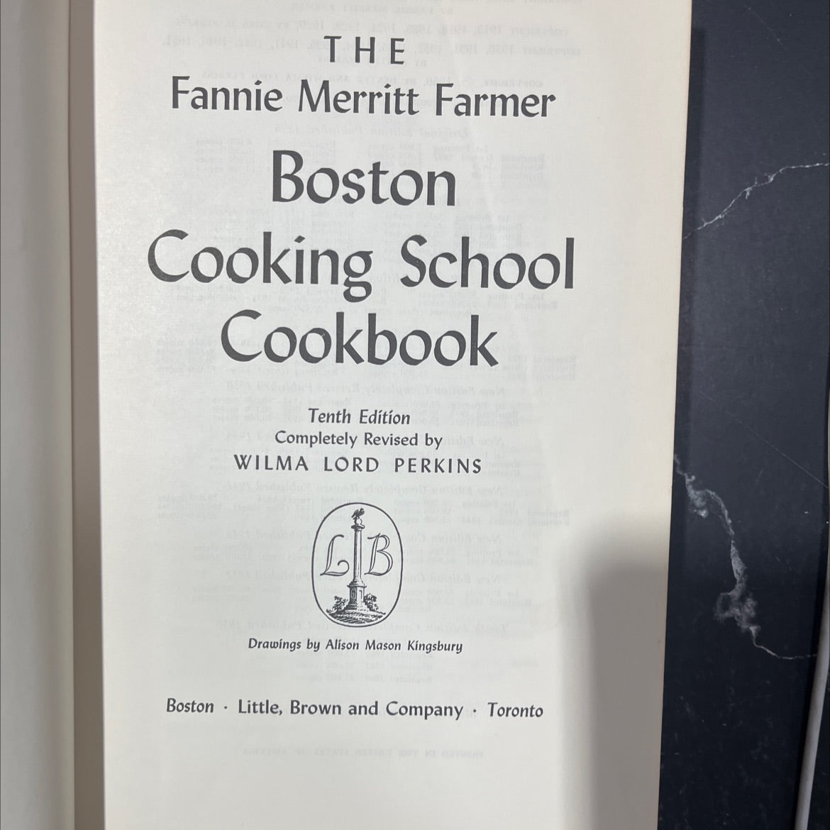 the fannie merritt farmer boston cooking school cookbook tenth edition completely revised book, by wilma lord perkins, image 2