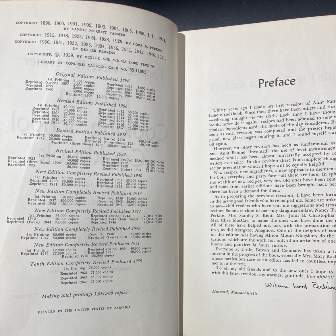 the fannie merritt farmer boston cooking school cookbook tenth edition completely revised book, by wilma lord perkins, image 3
