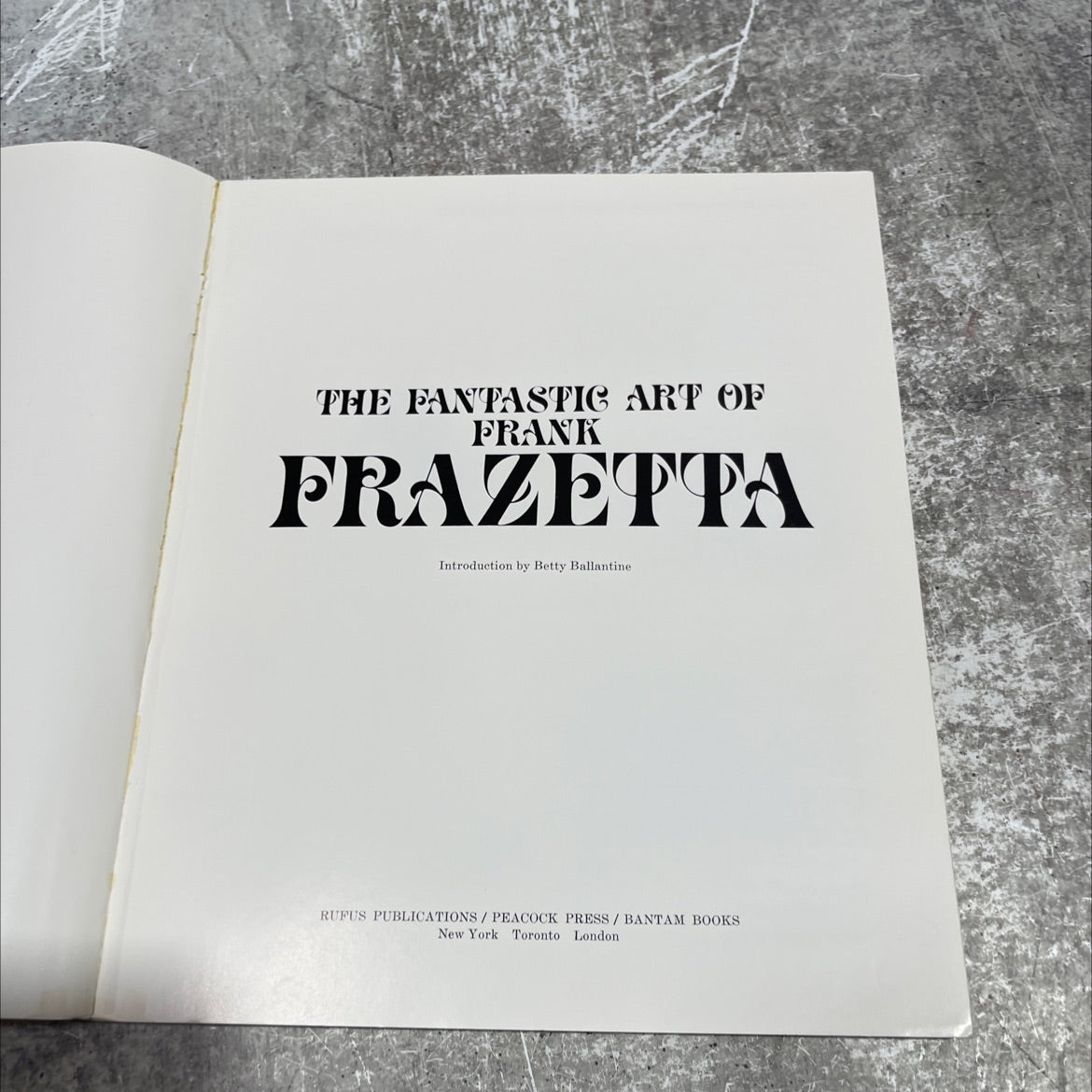 the fantastic art of frank frazetta book, by frank frazetta, 1975 Paperback image 2