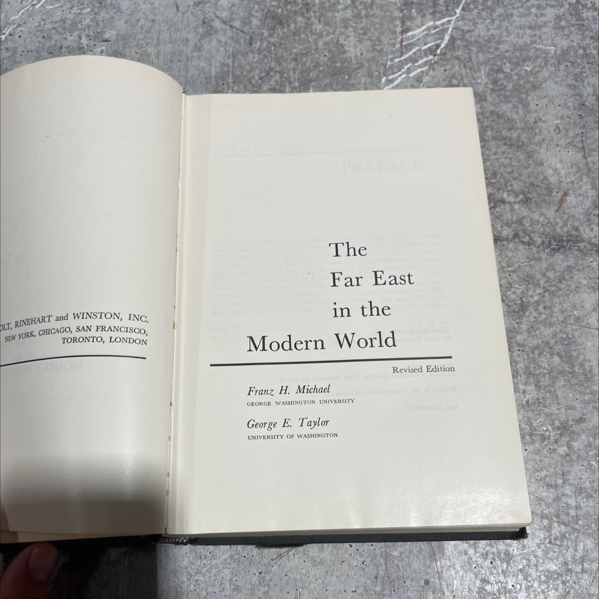 the far east in the modern world book, by franz h. michael, george e. taylor, 1964 Hardcover image 2