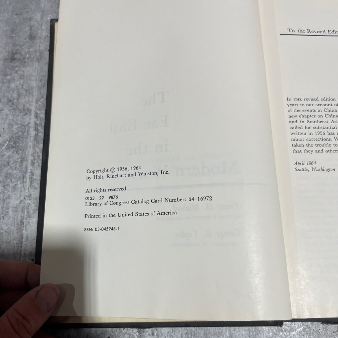 the far east in the modern world book, by franz h. michael, george e. taylor, 1964 Hardcover image 3