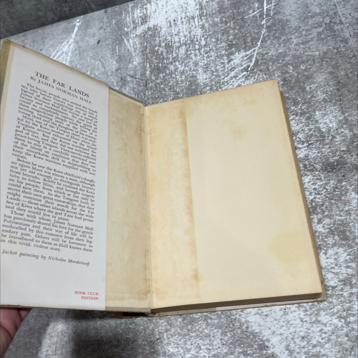 the far lands book, by james norman hall, 1950 Hardcover image 4