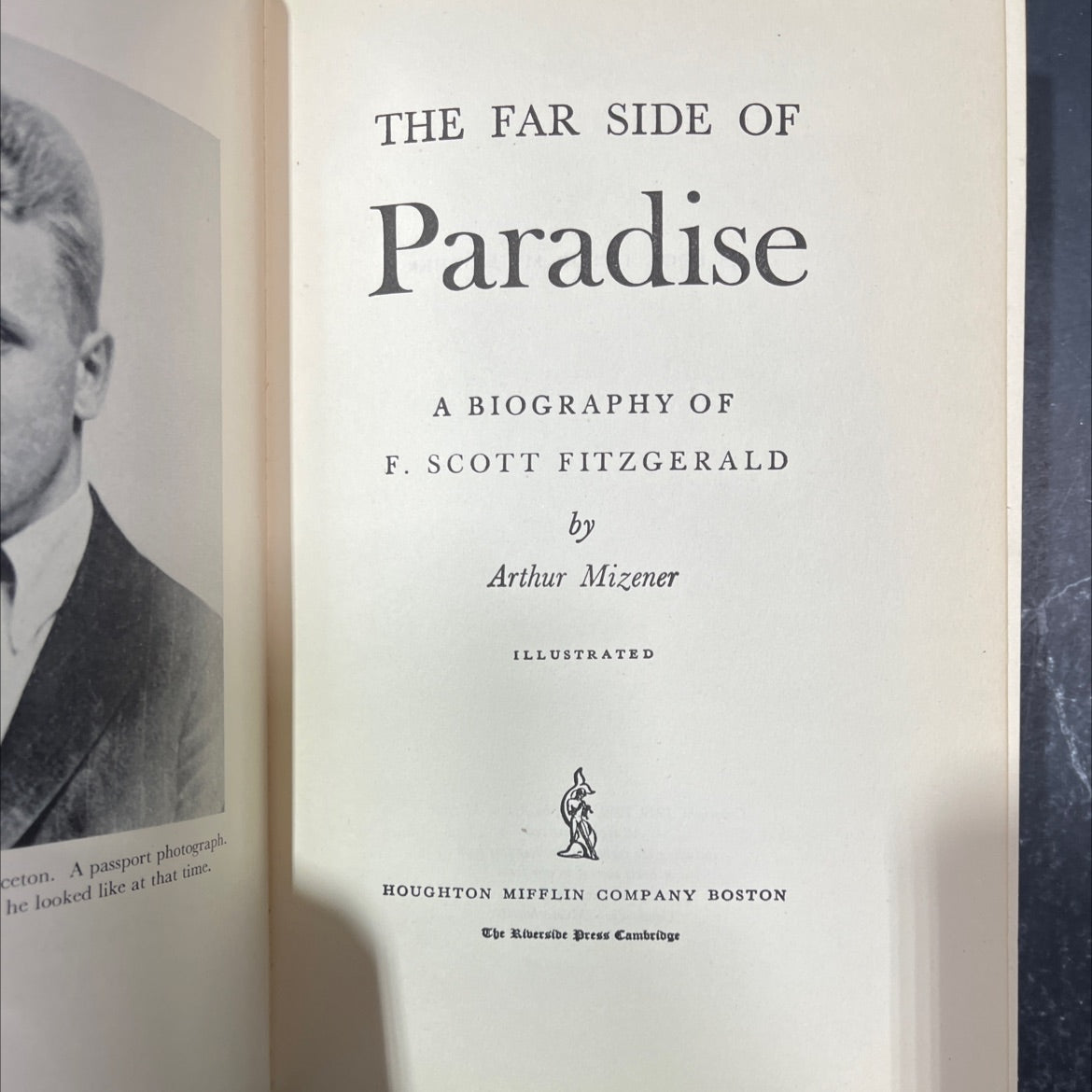 the far side of paradise a biography of f. scott fitzgerald book, by Arthur Mizener, 1951 Hardcover image 2