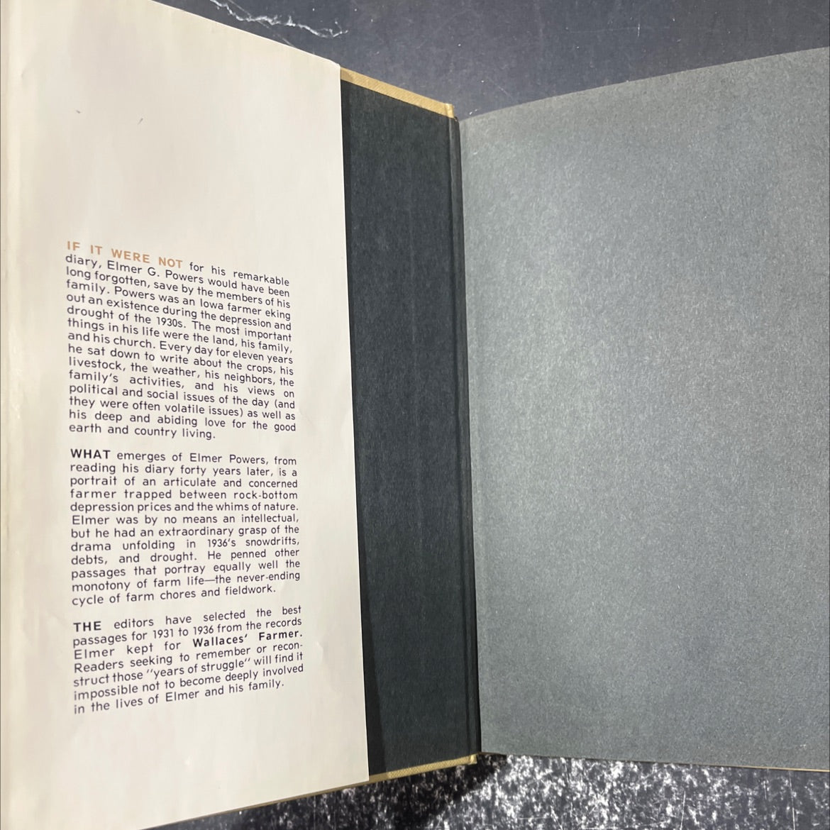 the farm diary of coedited by years of struggle book, by elmer g. powers, 1976 Hardcover image 4