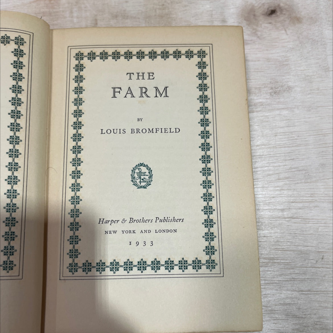 the farm book, by louis bromfield, 1933 Hardcover image 2