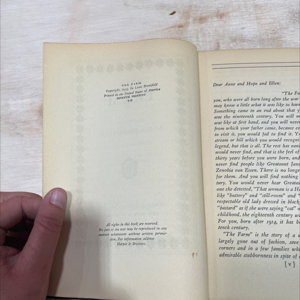 the farm book, by louis bromfield, 1933 Hardcover image 3
