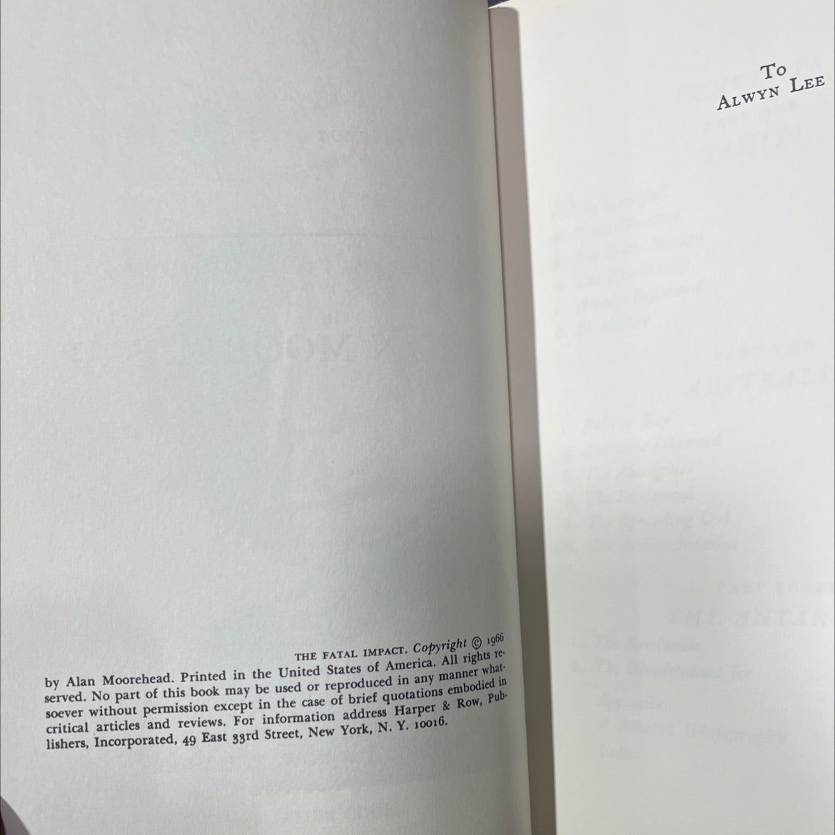 the fatal impact an account of the invasion of the south pacific 1767-1840 book, by alan moorehead, 1966 Hardcover image 3