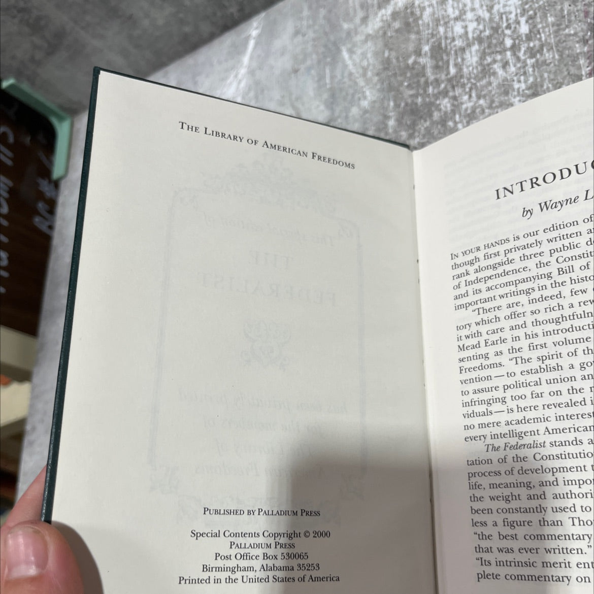 the federalist book, by unknown, 2000 Leather image 3