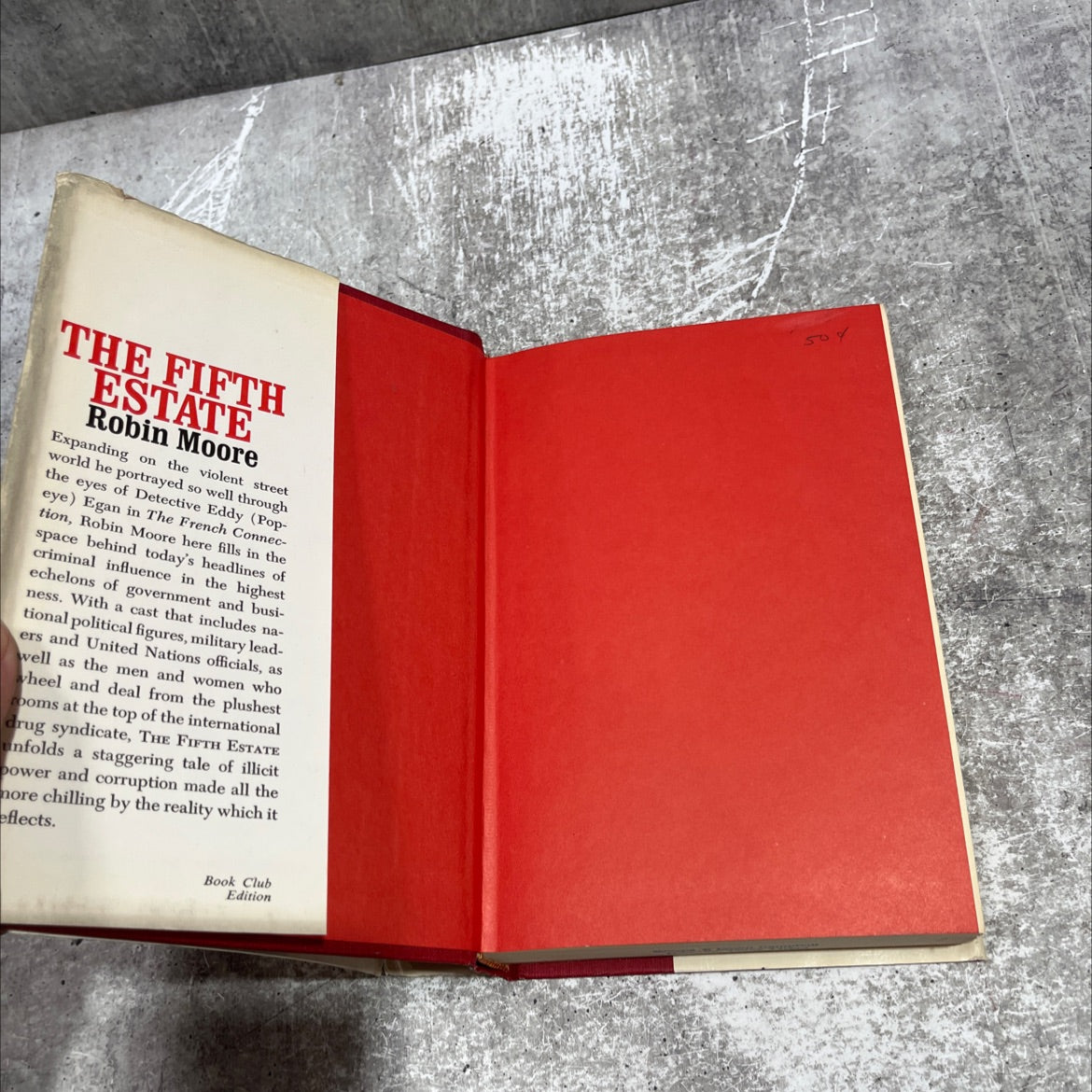 the fifth estate book, by robin moore, 1973 Hardcover image 4