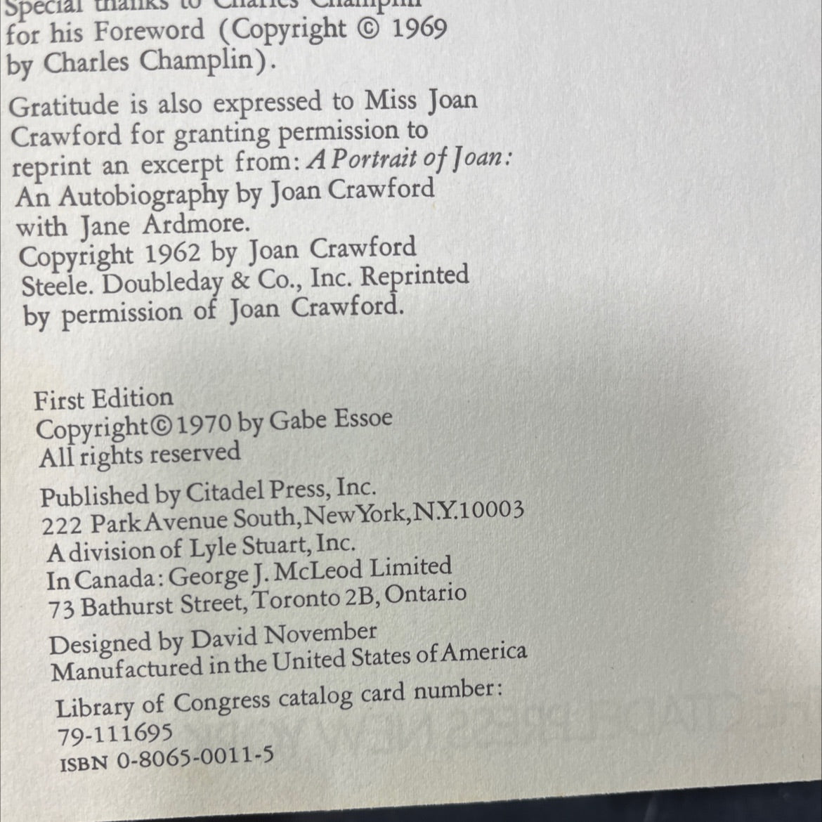 the films of clark gable book, by gabe essoe, 1970 Hardcover image 3