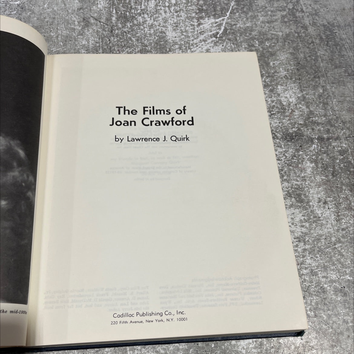 the films of joan crawford book, by lawrence j. quirk, 1968 Hardcover image 2