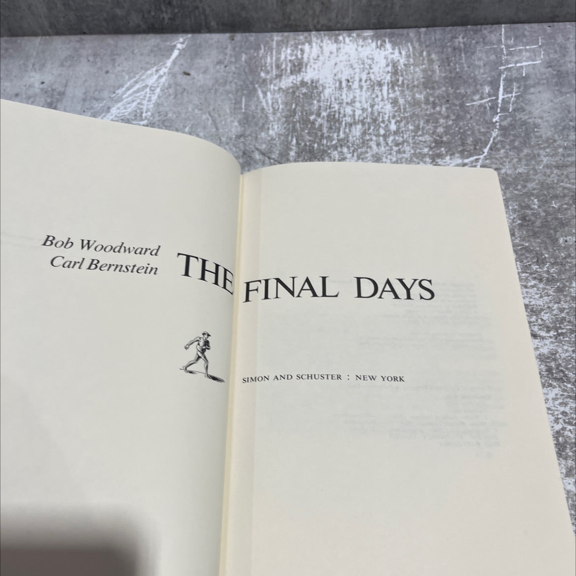 the final days book, by Bob Woodward, Carl Bernstein, 1976 Hardcover image 2
