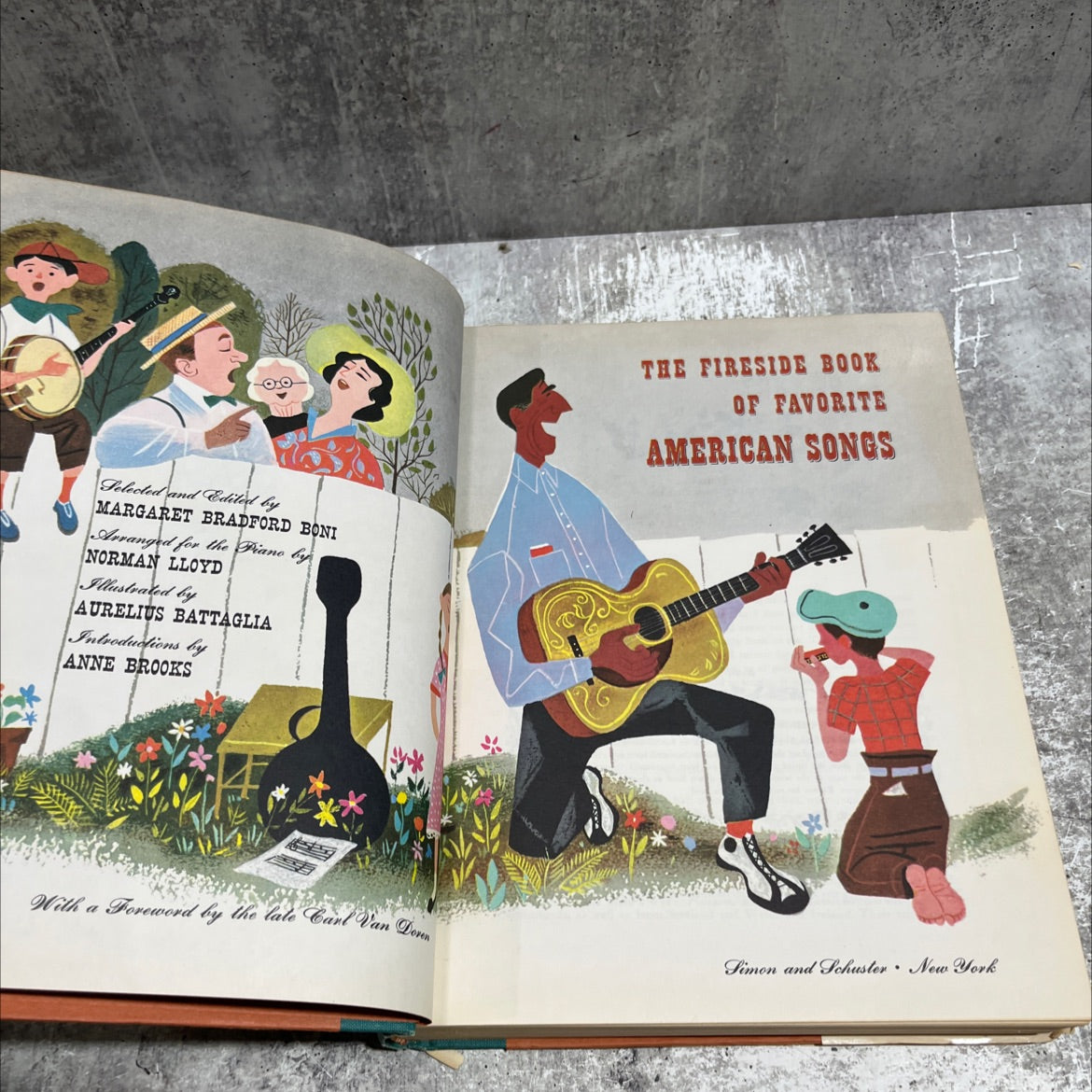 the fireside book of favorite american songs book, by margaret bradford boni, 1952 Hardcover image 2