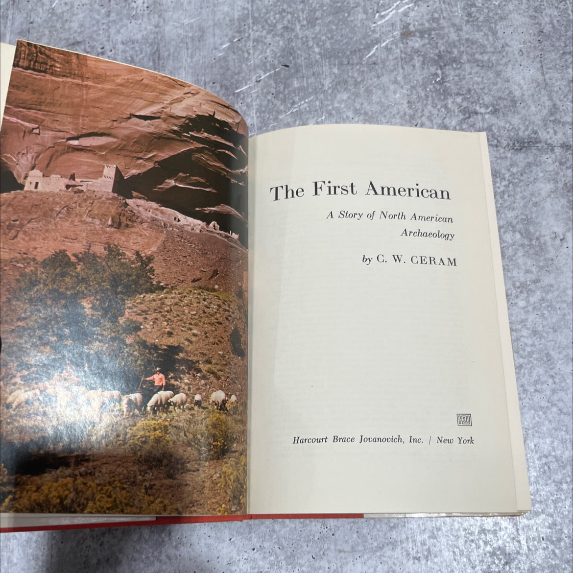 the first american a story of north american archaeology book, by c. w. ceram, 1971 Hardcover image 2