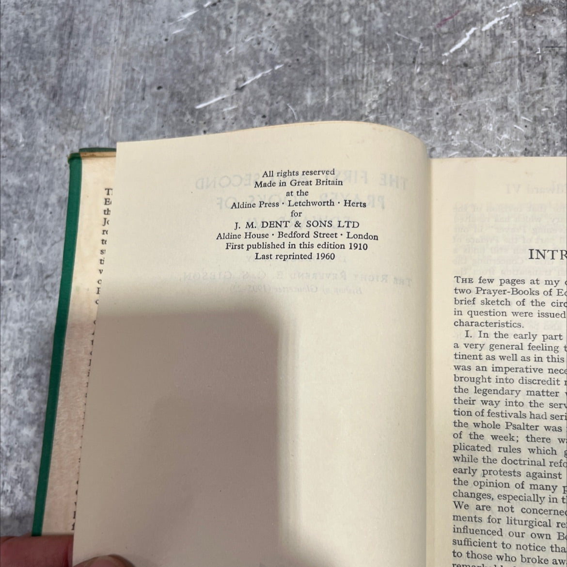 the first and second prayer books of edward vi book, by e. c. s. gibson, 1960 Hardcover image 3