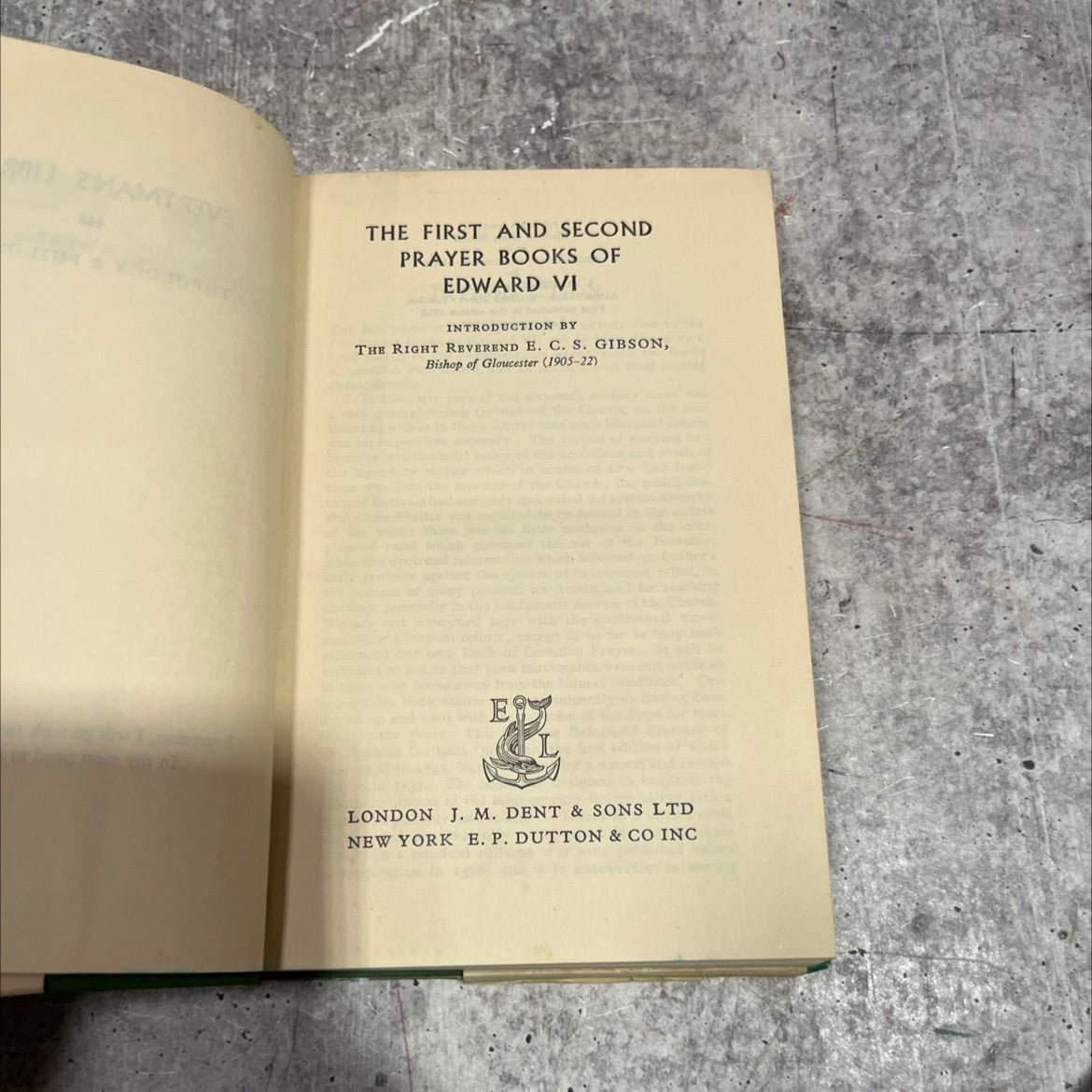 the first and second prayer books of edward vi book, by e. c. s. gibson, 1960 Hardcover image 2