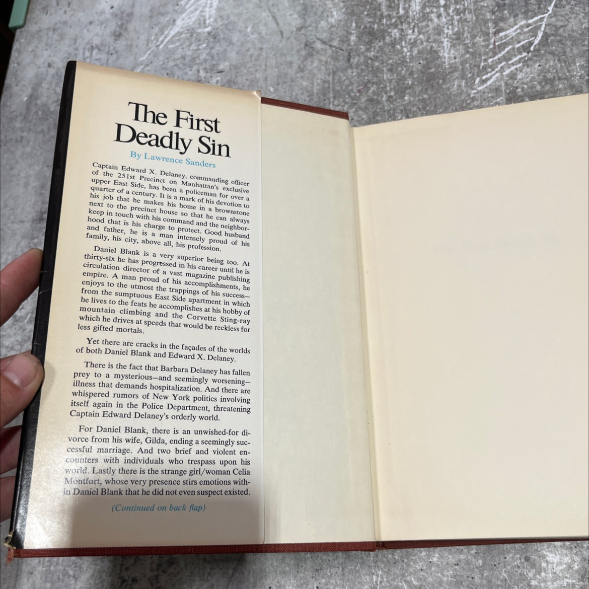 the first deadly sin book, by lawrence sanders, 1973 Hardcover image 4