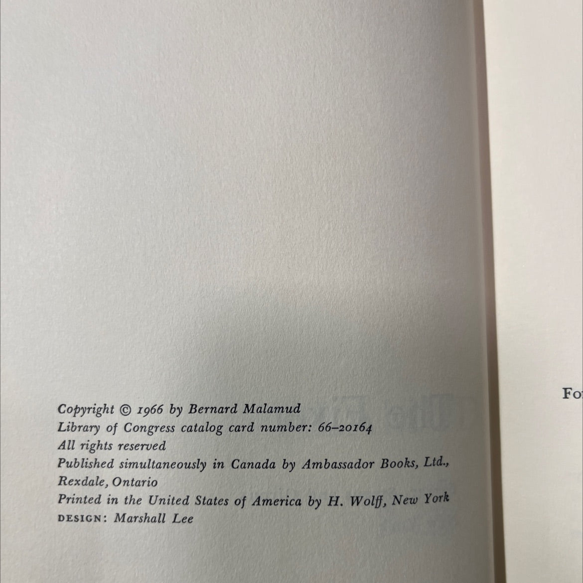 the fixer book, by bernard malamud, 1966 Hardcover image 3