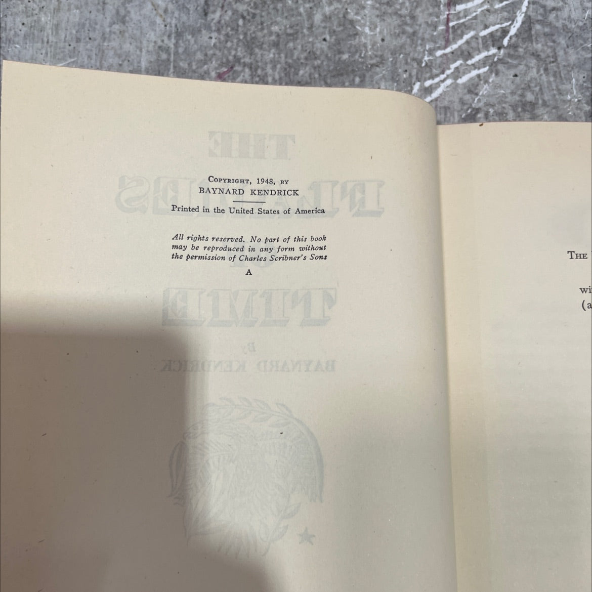 the flames of time book, by baynard kendrick, 1948 Hardcover image 3