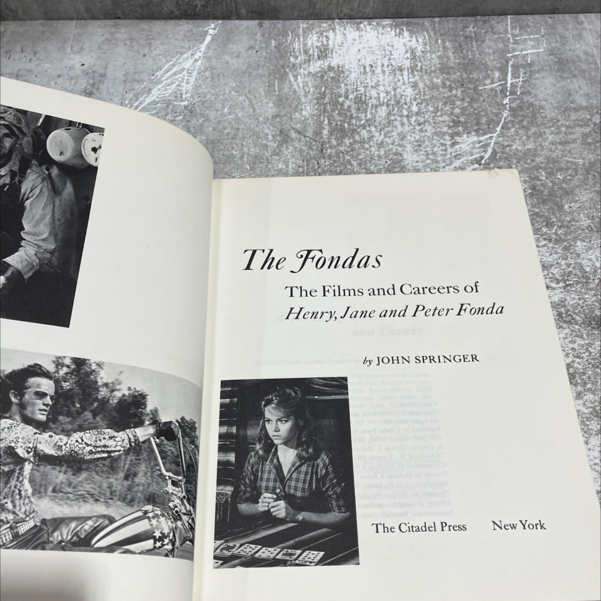 the fondas the films and careers of henry, jane and peter fonda book, by john springer, 1970 Hardcover image 2