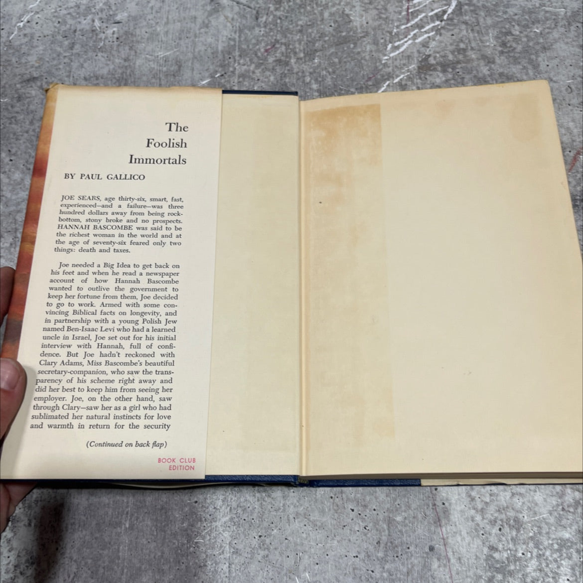 the foolish immortals book, by Paul Gallico, 1953 Hardcover image 4
