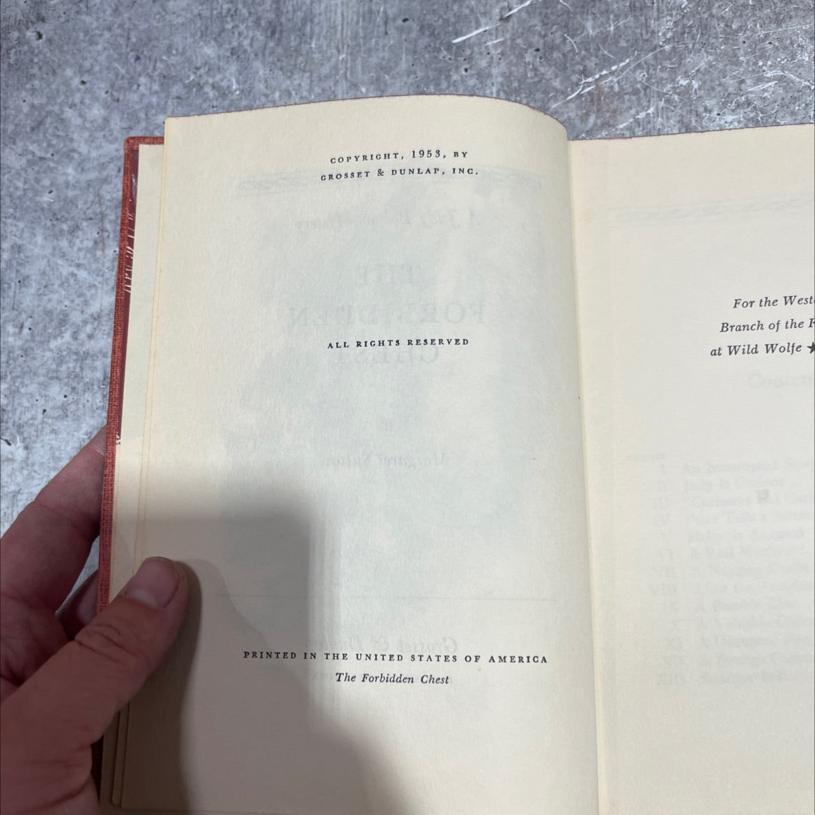 the forbidden chest book, by Margaret Sutton, 1953 Hardcover image 3