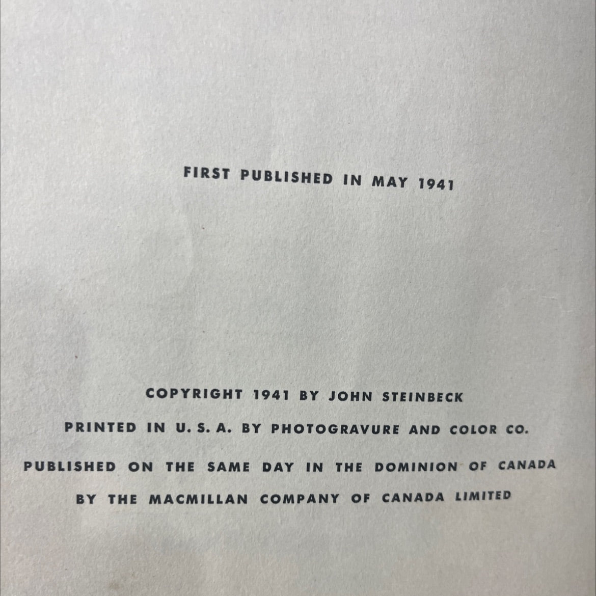 the forgotten village book, by john steinbeck, 1941 Hardcover image 3