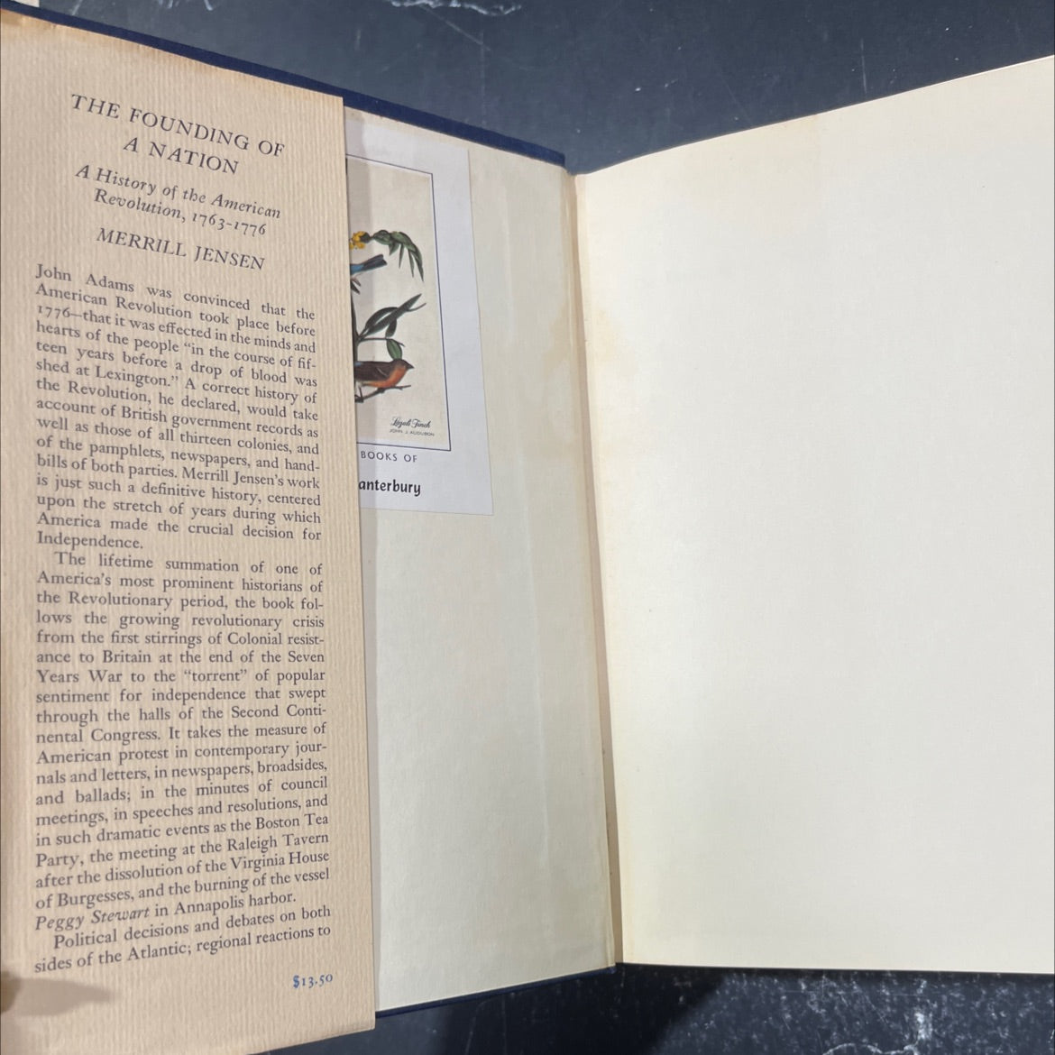 the founding of a nation a history of the american revolution 1763-1776 book, by merrill jensen, 1968 Hardcover image 4