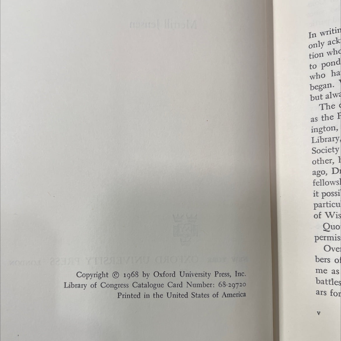 the founding of a nation a history of the american revolution 1763-1776 book, by merrill jensen, 1968 Hardcover image 3